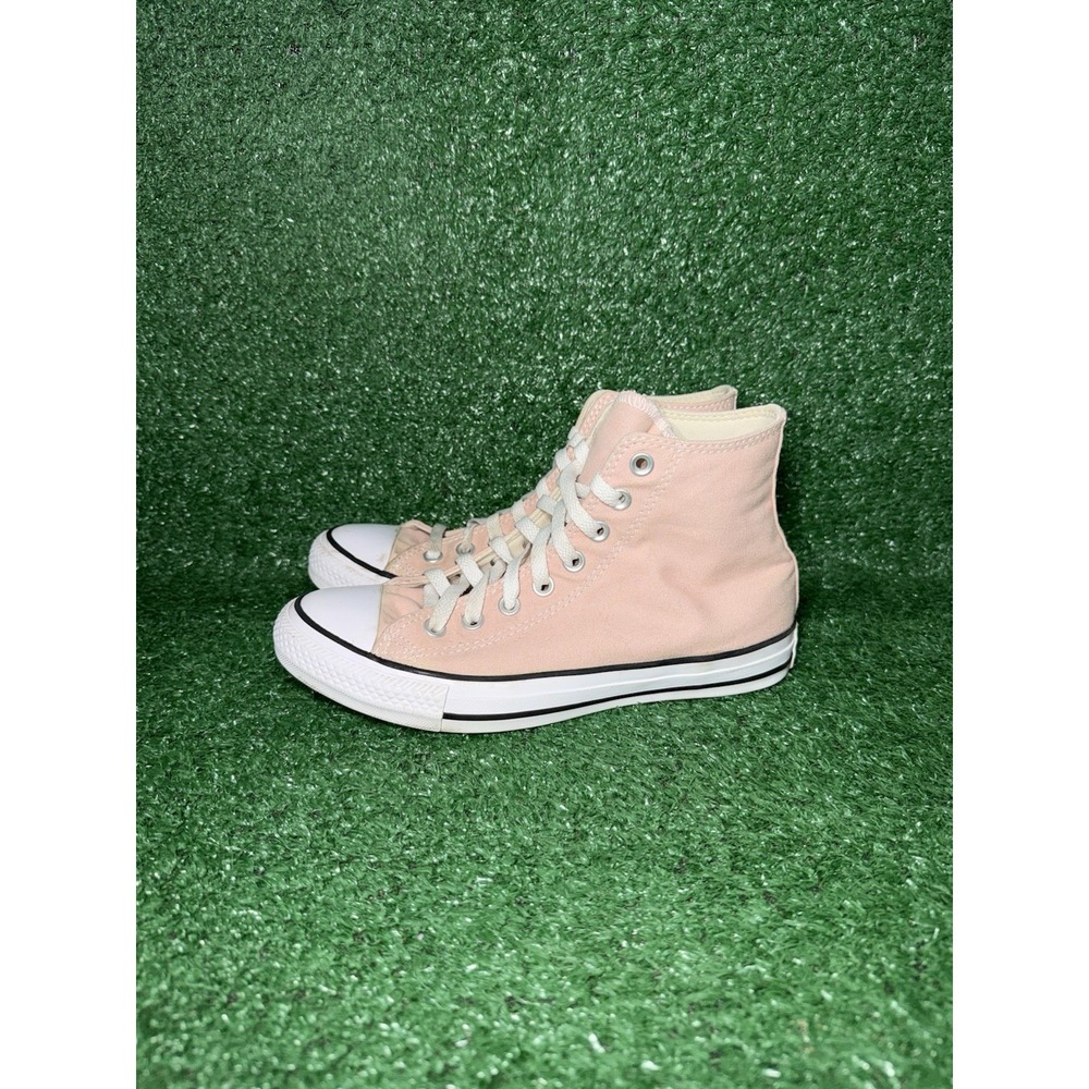 Converse Shoes Women Size 8.5 Chuck Taylor All Star High Top Pink White Sneaker - Picture 4 of 9